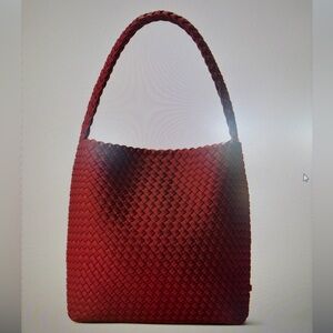 NAGHEDI Nomad Medium Hobo, Rosso